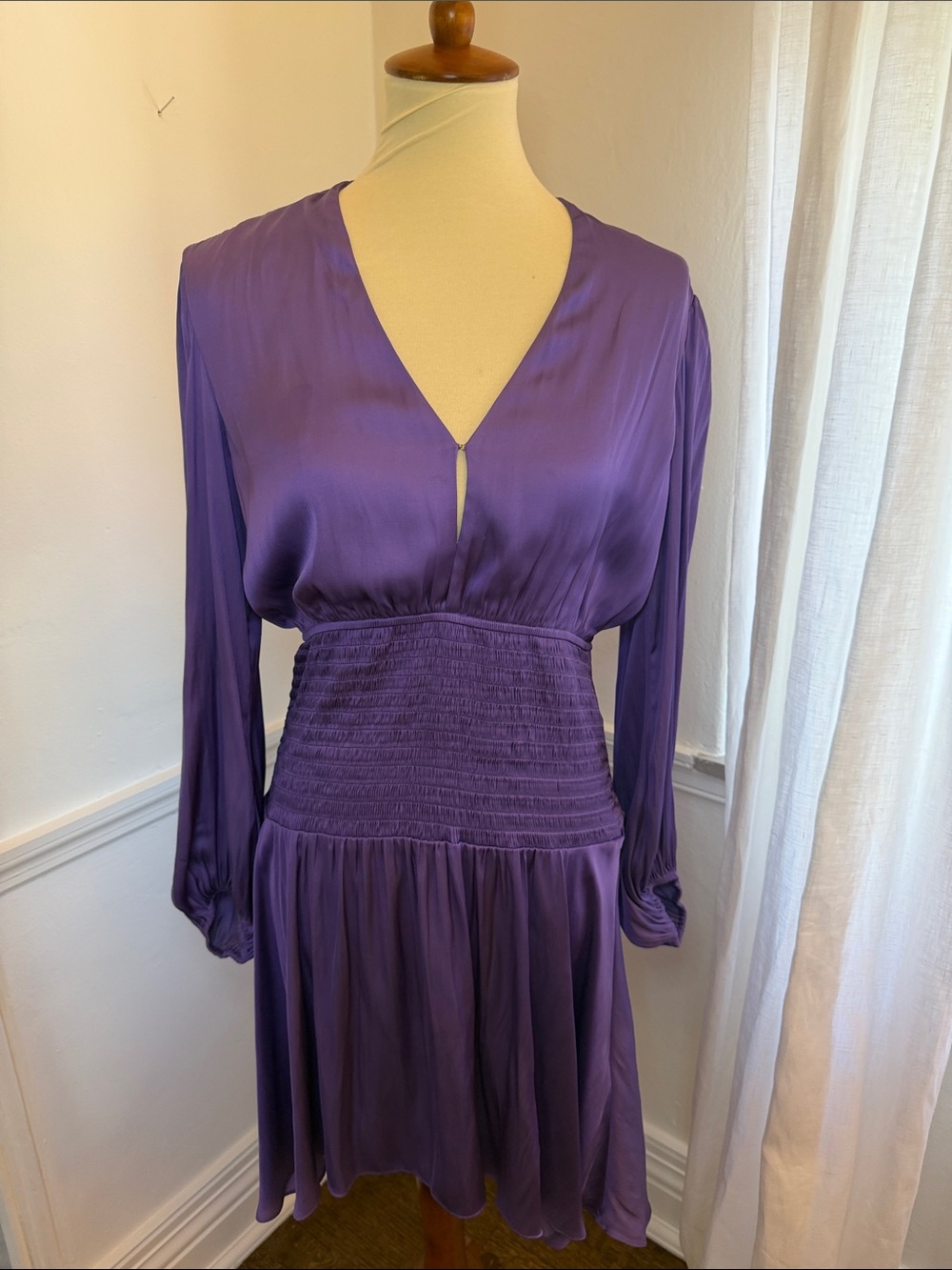 Maje violet Satin Dress